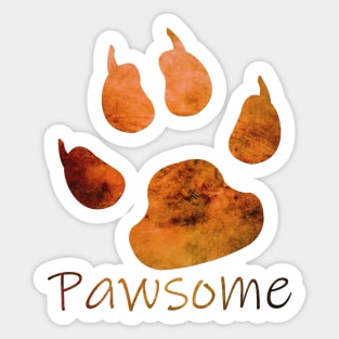 Pawsome Sticker